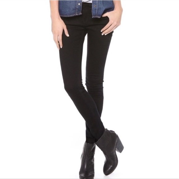 rag & bone Denim - Rag & Bone High Rise Skinny in Coal